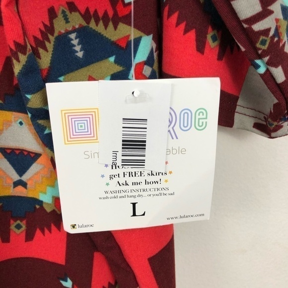 LuLaRoe Irma South Western Print Tunic Shirt L - Picture 5 of 6